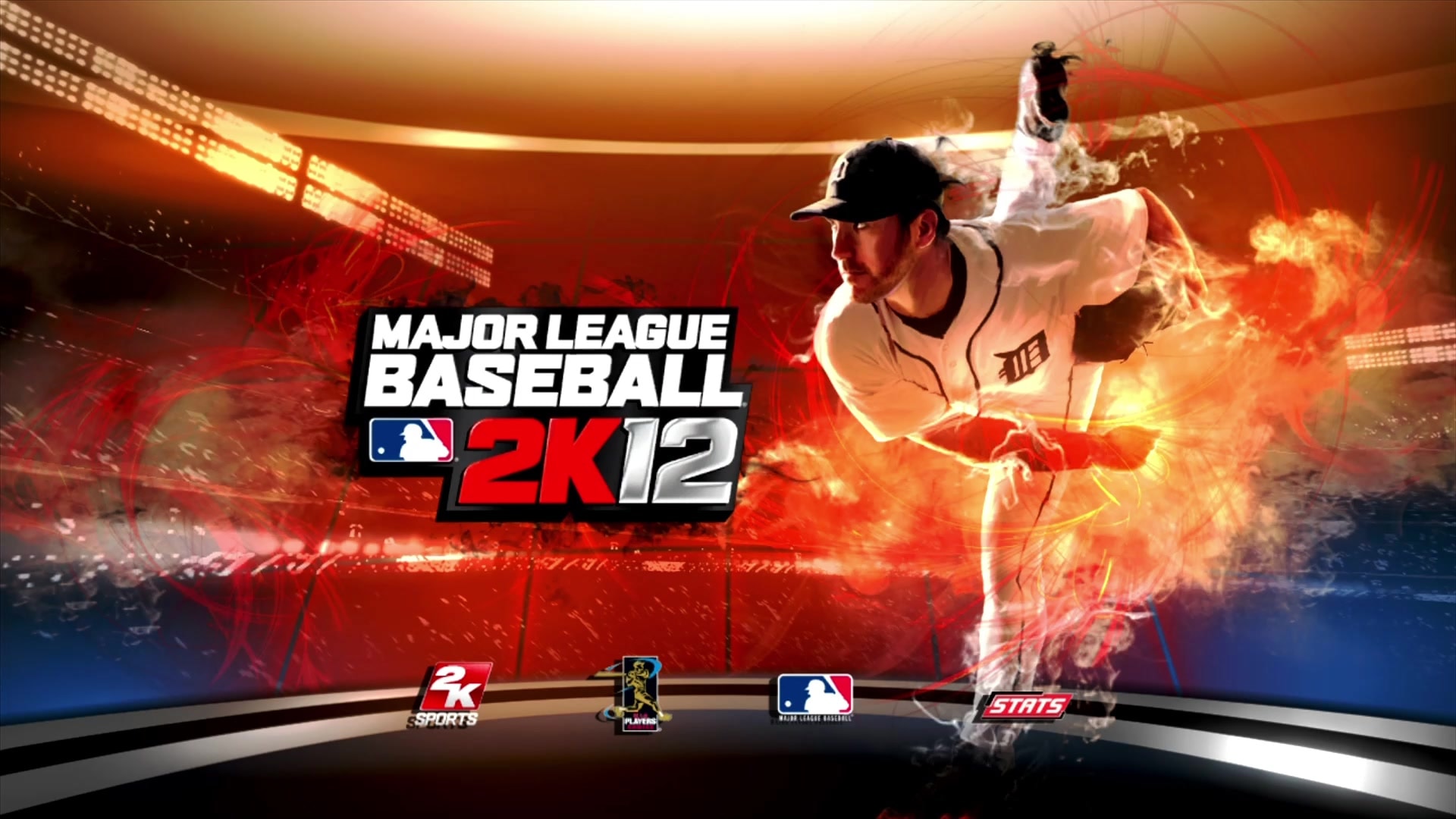 Major League Baseball 2K12 title screen for Xbox 360